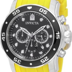 New - Invicta Pro Diver SCUBA Men's Watch -48mm, Yellow, Steel Model# 49830